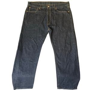 Levi’s Men Jeans 505 size W38 L30 Dark Blue Mid Rise Straight Fit